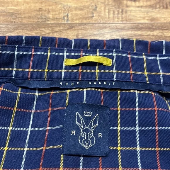 Rare Rabbit long sleeve plaid button down top - Picture 4 of 12